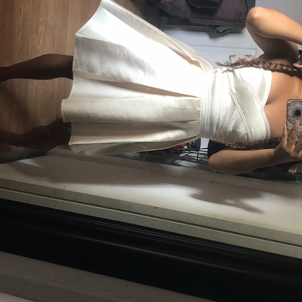 Cream mini dress